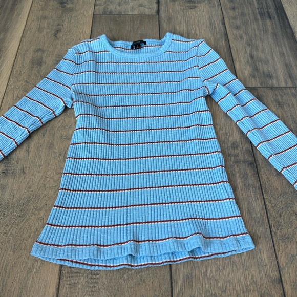 J Crew Striped Slim Perfect Ribbed Sweater Top - Picture 3 of 4